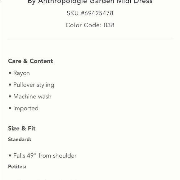 🌹🌹GORGEOUS NWT ANTHROPOLOGIE GARDEN MIDI DRESS XL 🌹TRULY STUNNING🌹 - Picture 4 of 6